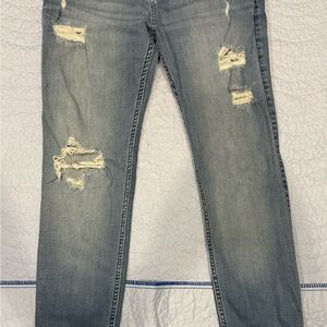 Hollister Light Blue Distressed Skinny Jeans